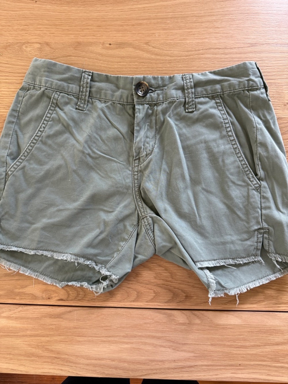 Women’s Olive Green Casual Shorts